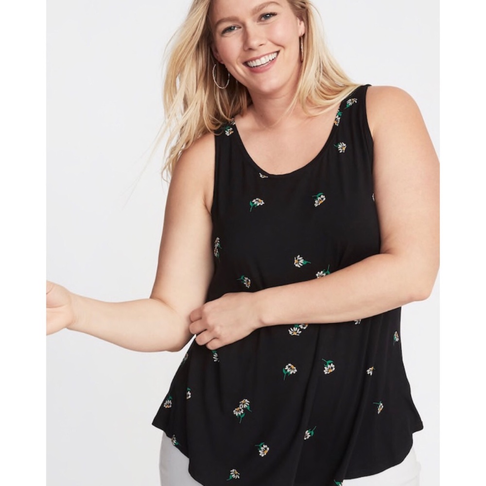 Old Navy Daisy Swing Tank 3x NWT